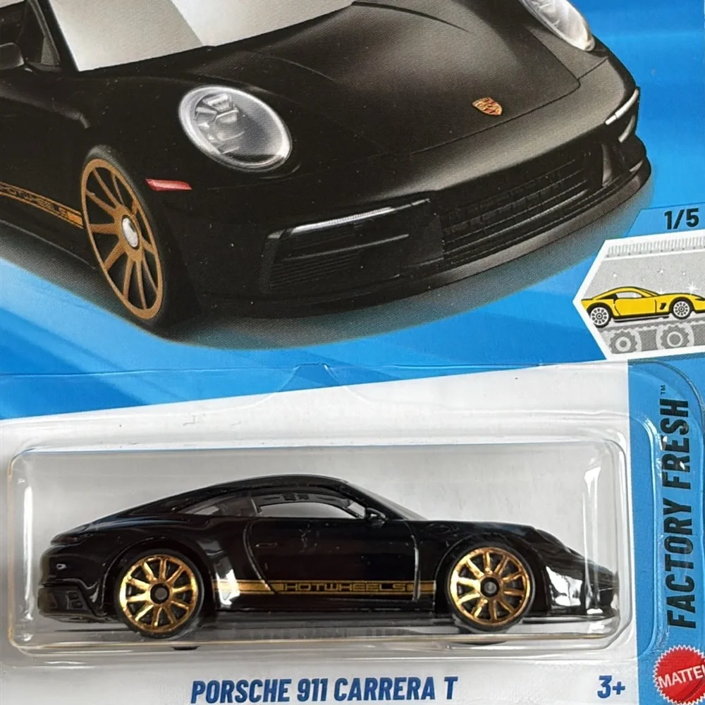 Hot Wheels Porsche 911 Carrera T Black German Sports Car Hotwheels 2026 🆕